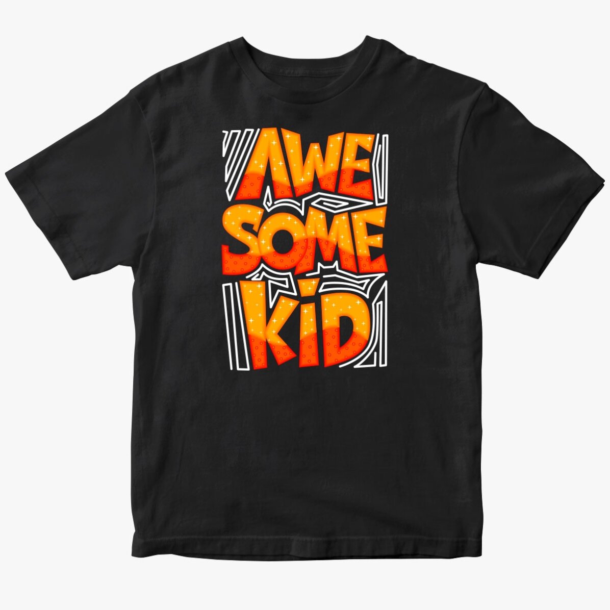 Tricou din bumbac pentru copii personalizat - Awesome kid