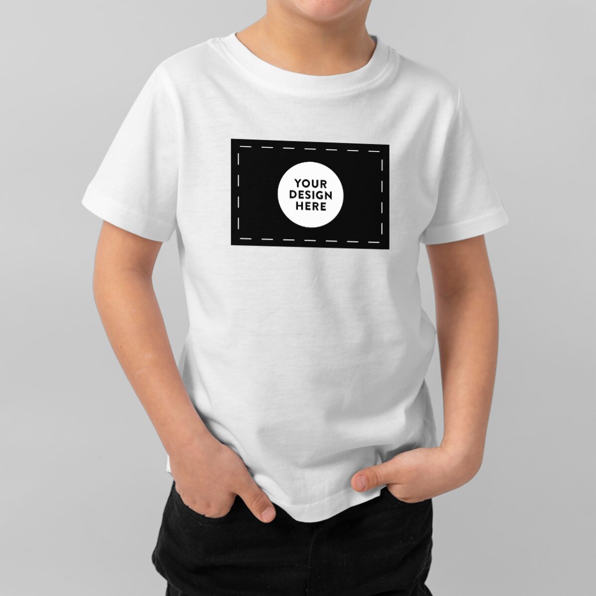 Tricou din bumbac pentru copii personalizat cu grafica ta landscape