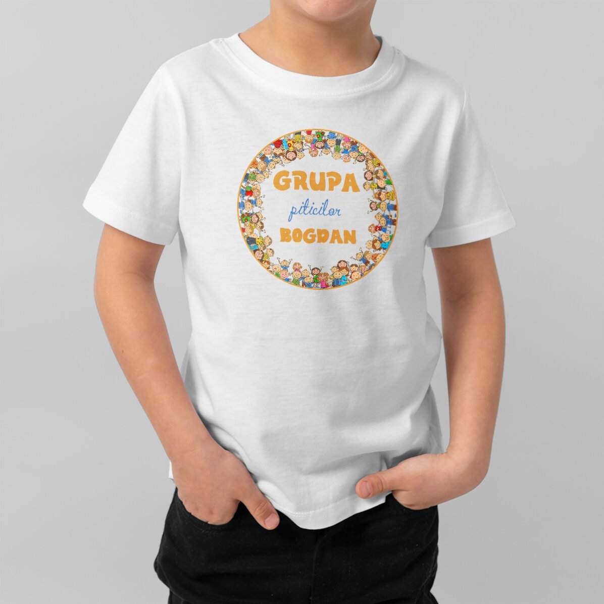 Personalised cotton T-shirt for children with message - Children