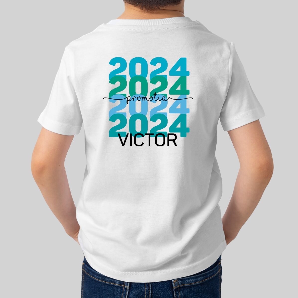 Tricou din bumbac pentru copii personalizat cu text - Absolvire