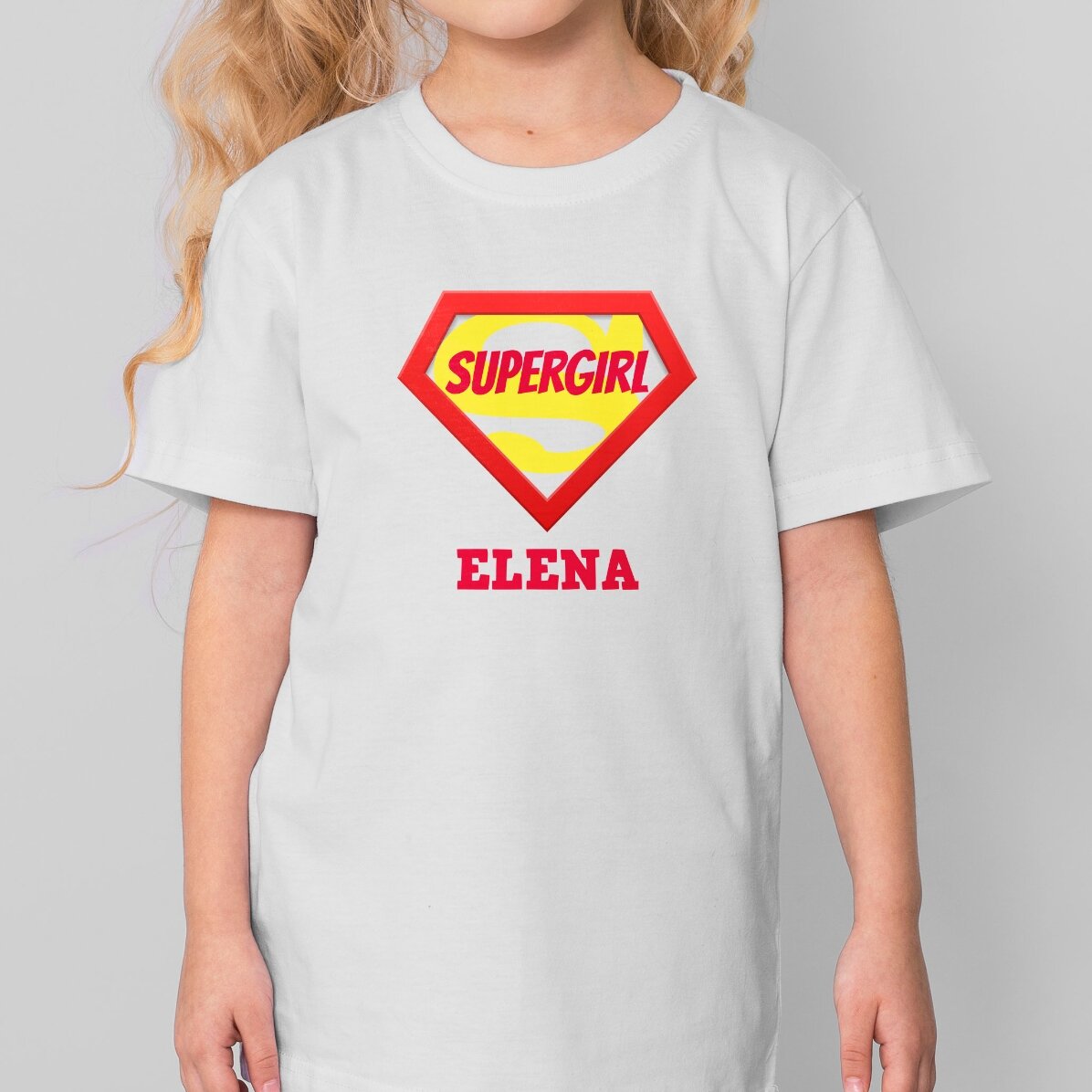 Tricou din bumbac pentru copii personalizat cu text - Supererou