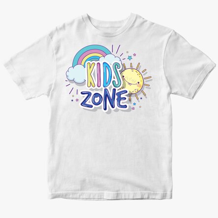 Tricou din bumbac pentru copii personalizat - Kids Zone