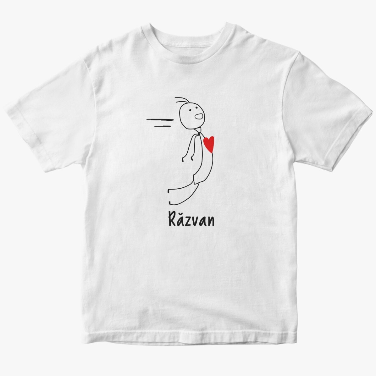 Cotton T-shirt for him, personalised with text - Magnet