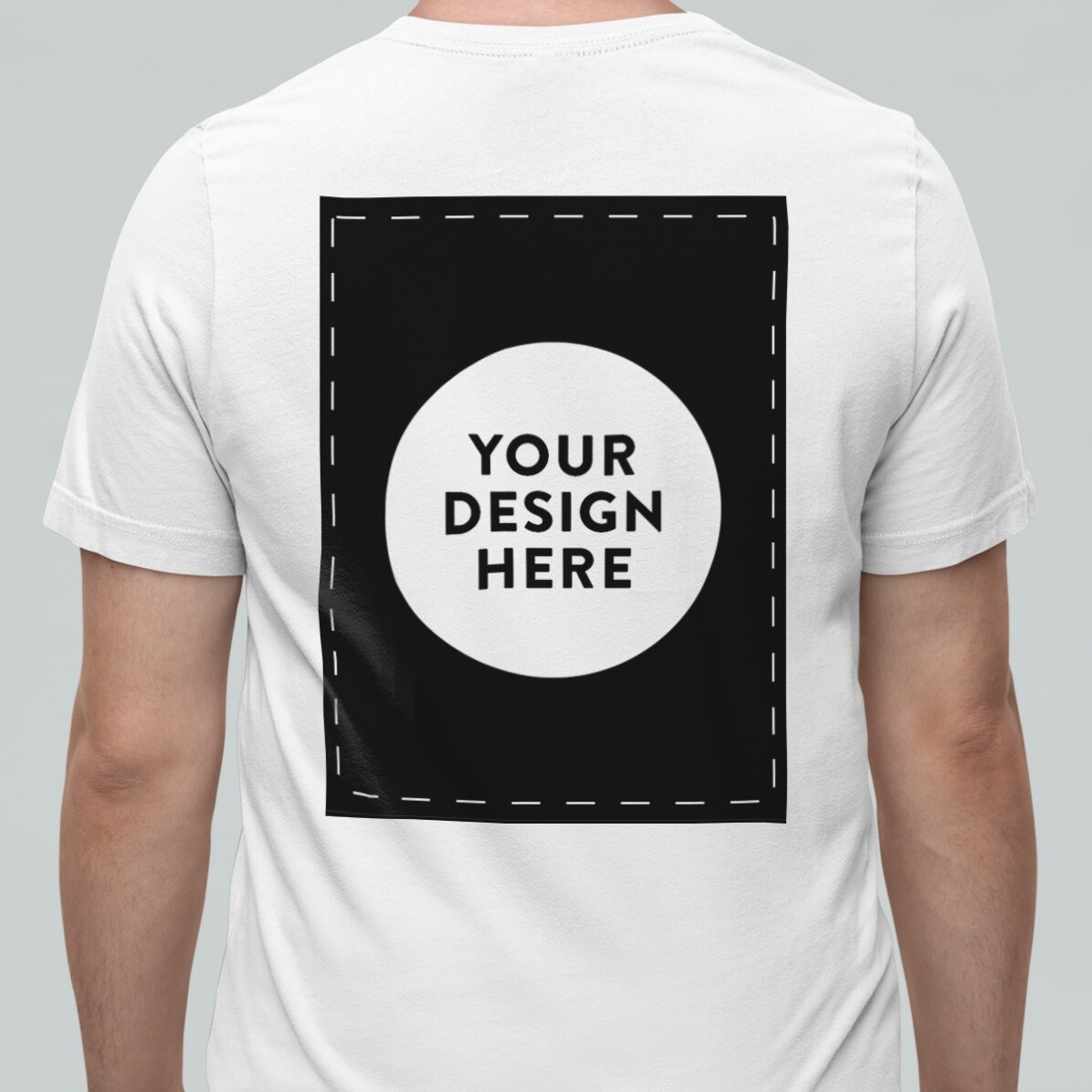 Tricou din bumbac personalizat cu grafica ta față-verso