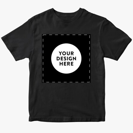 Custom cotton T-shirt with your square graphic