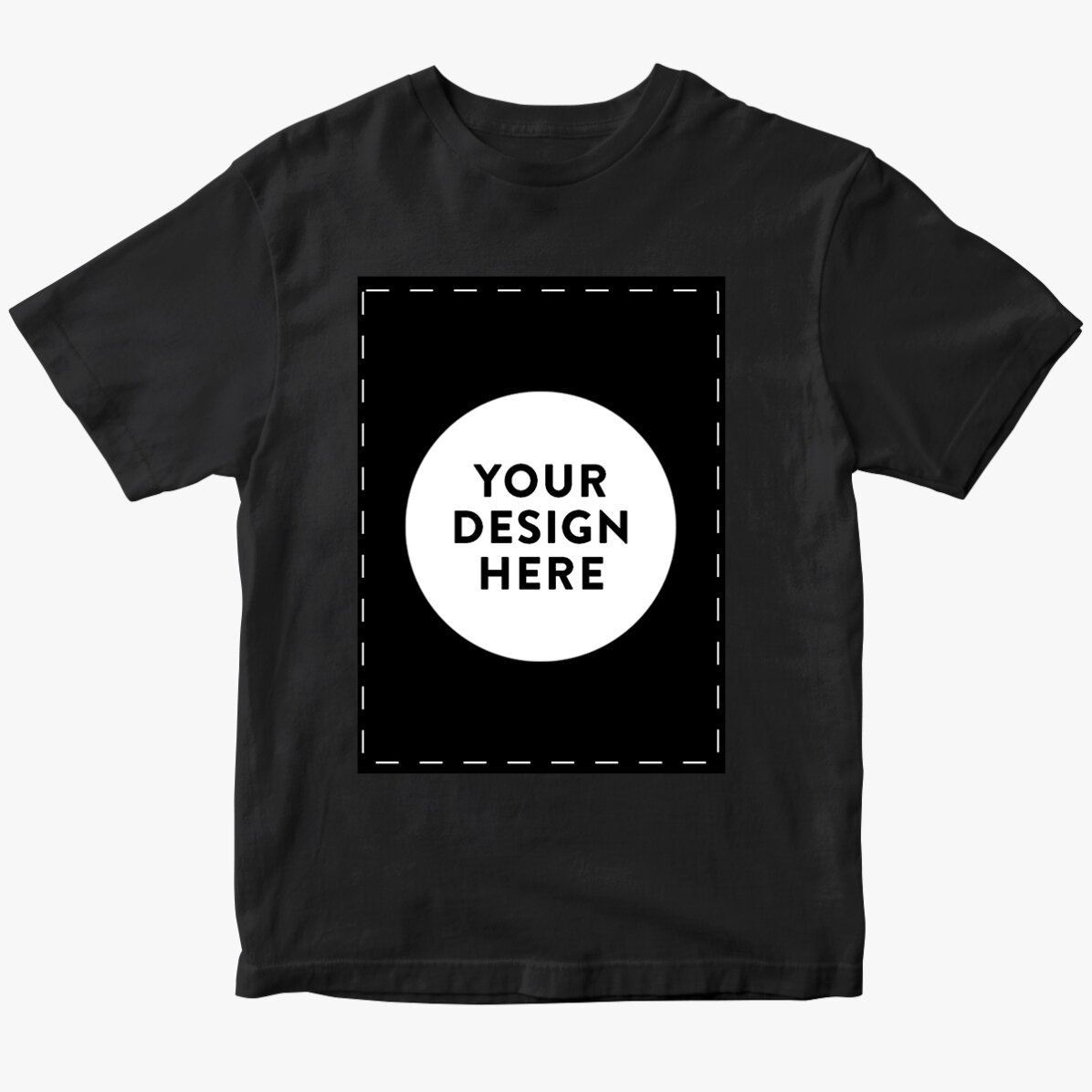 Custom cotton T-shirt with your portrait graphic