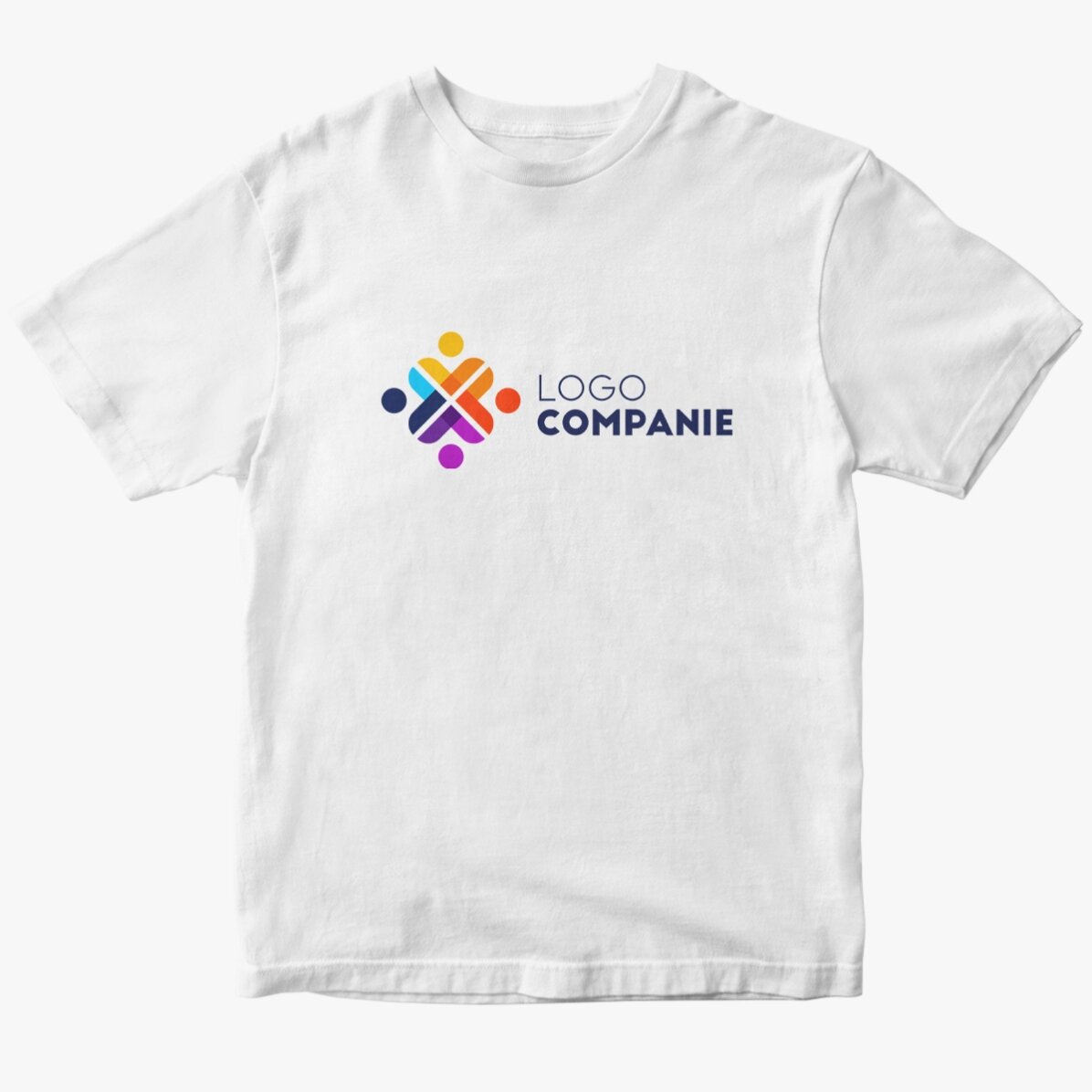 Custom cotton T-shirt with landscape logo