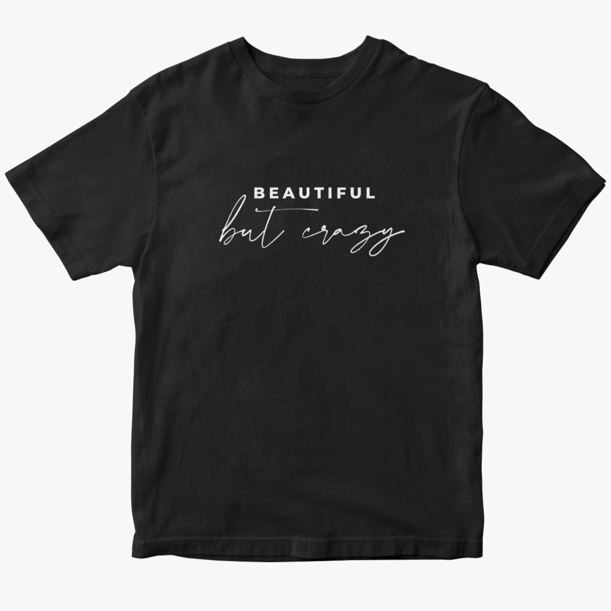 Custom cotton T-shirt with funny message