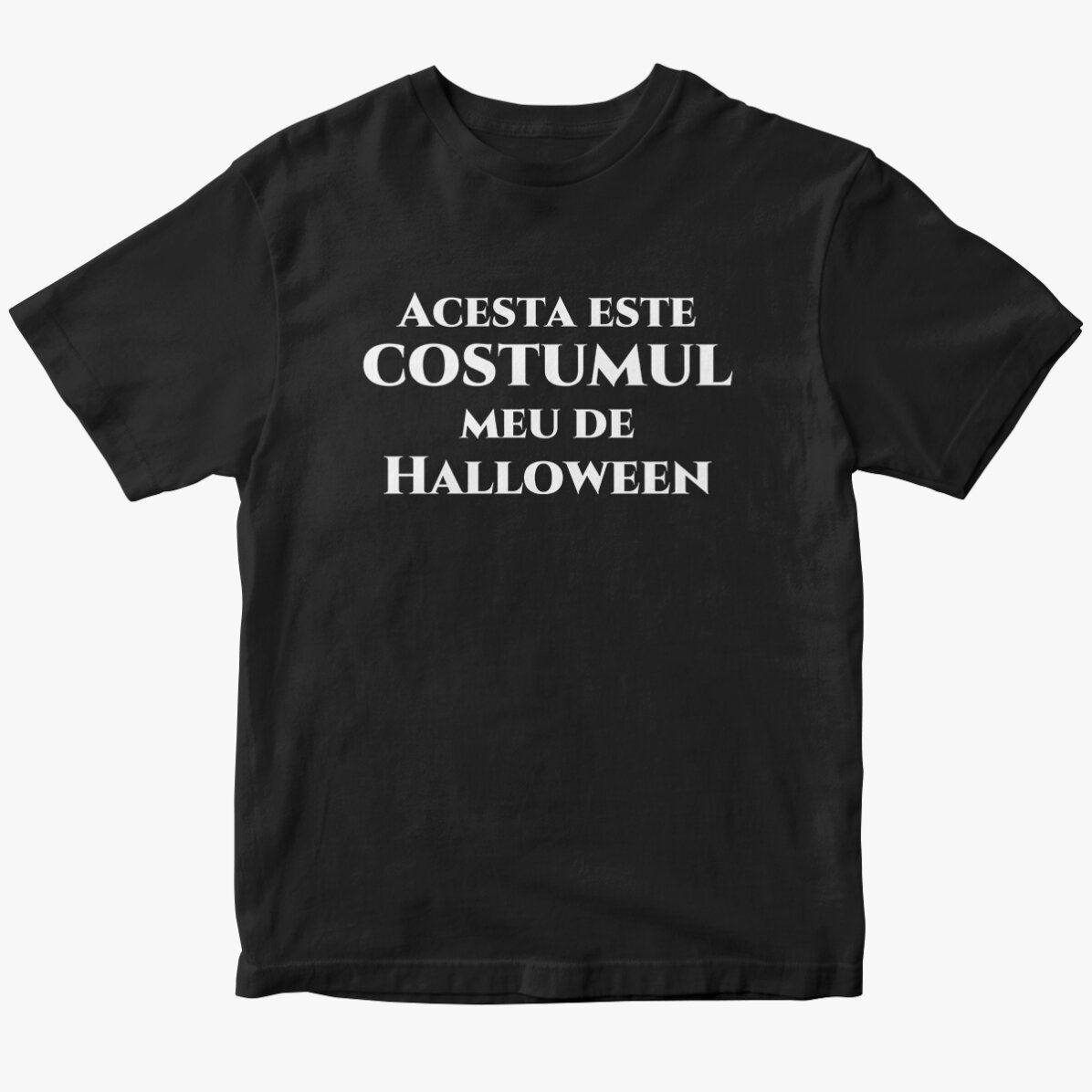 Custom cotton T-shirt with message - Halloween