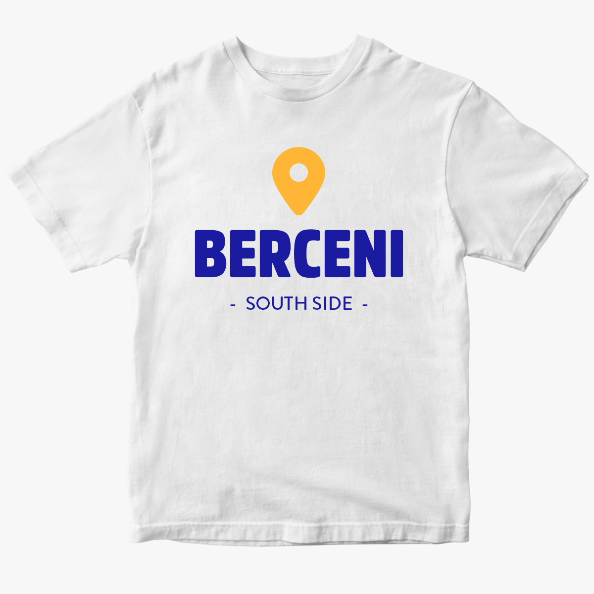 Personalised cotton T-shirt featuring the name of your neighbourhood