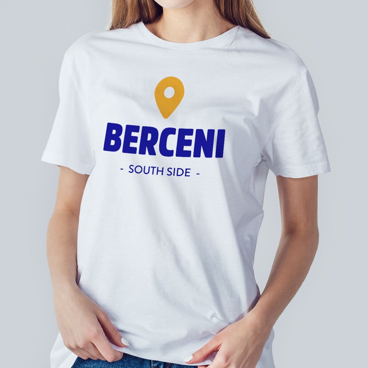 Personalised cotton T-shirt featuring the name of your neighbourhood
