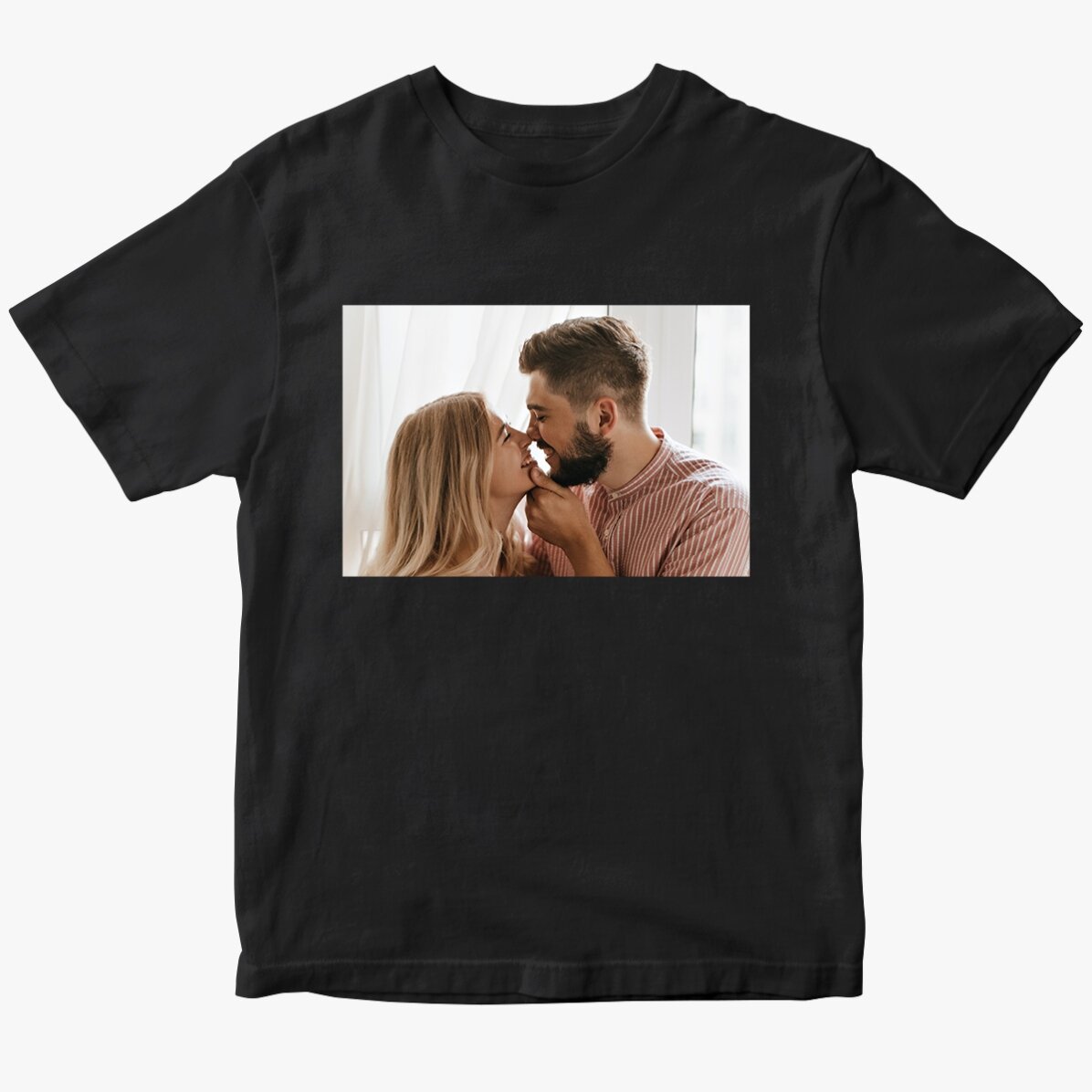 Customised cotton T-shirt with a landscape photo