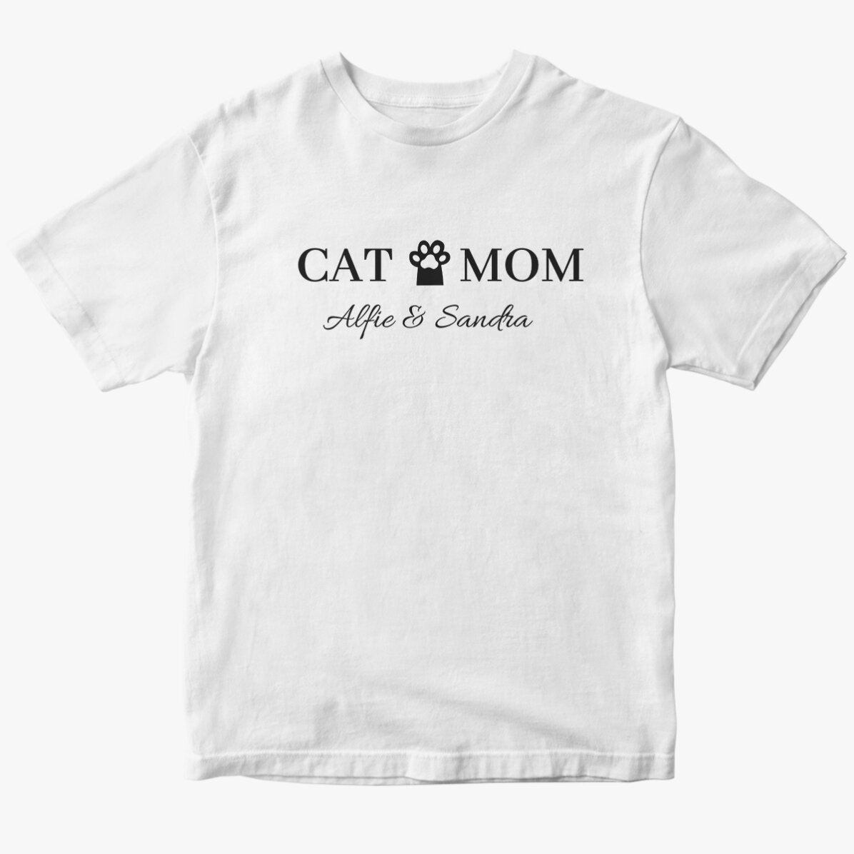 Custom cotton T-shirt with text - Pets