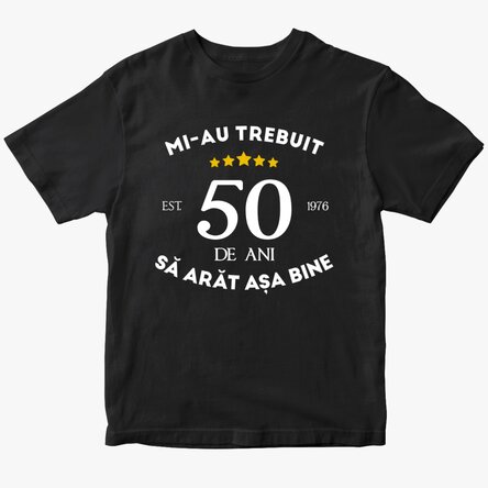 Custom cotton T-shirt with text - I look good for my age