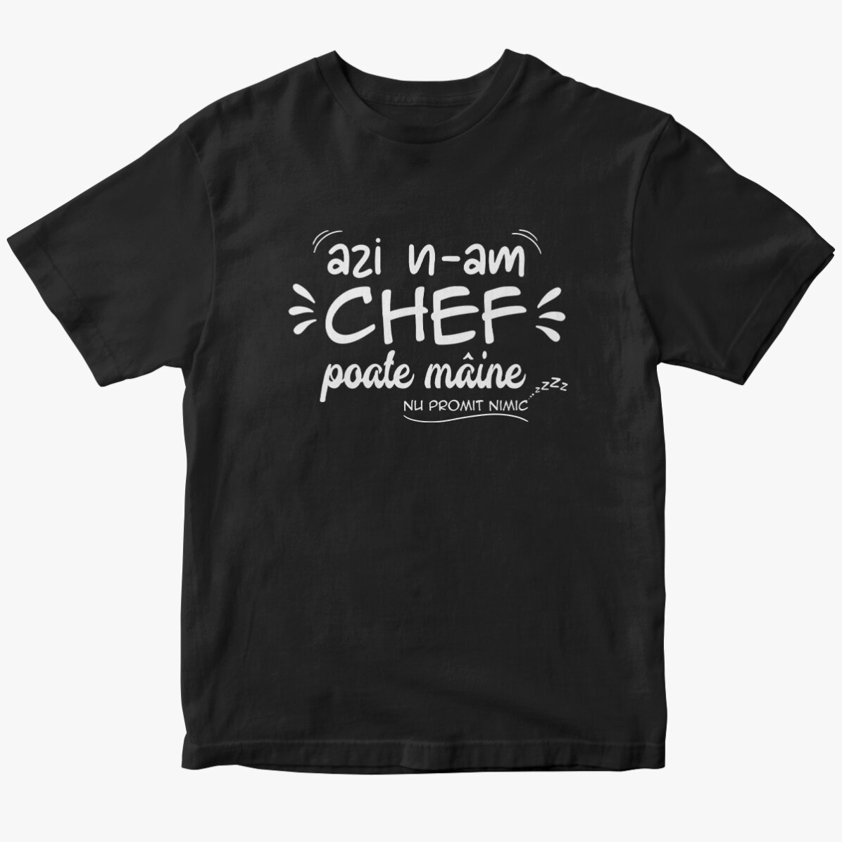 Customised cotton T-shirt with text - I