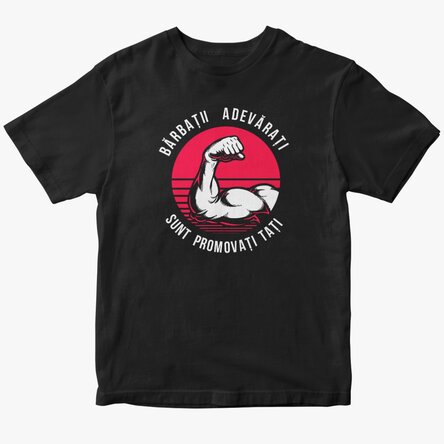 Custom cotton T-shirt with text - Real men