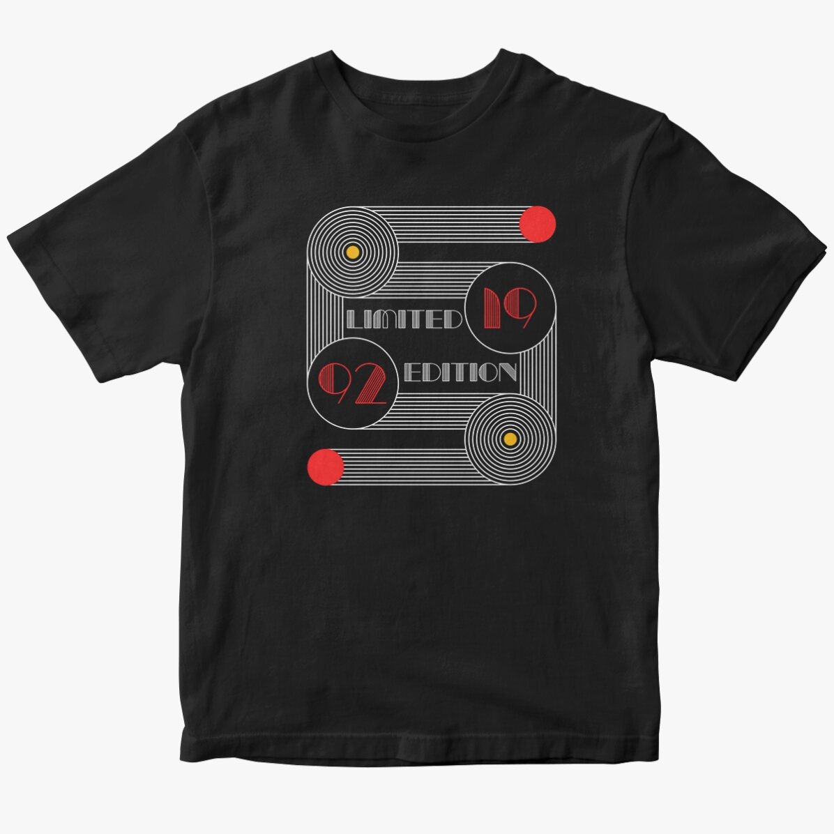 Custom cotton T-shirt with text - Bauhaus Birthday
