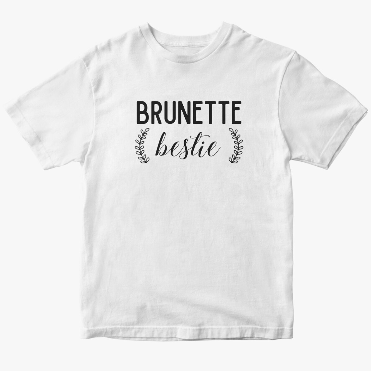 Custom cotton T-shirt with text - Besties