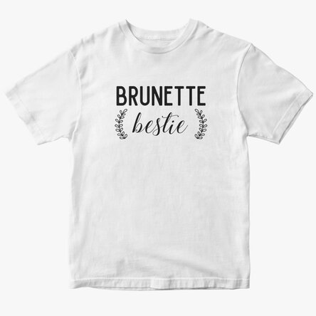 Custom cotton T-shirt with text - Besties