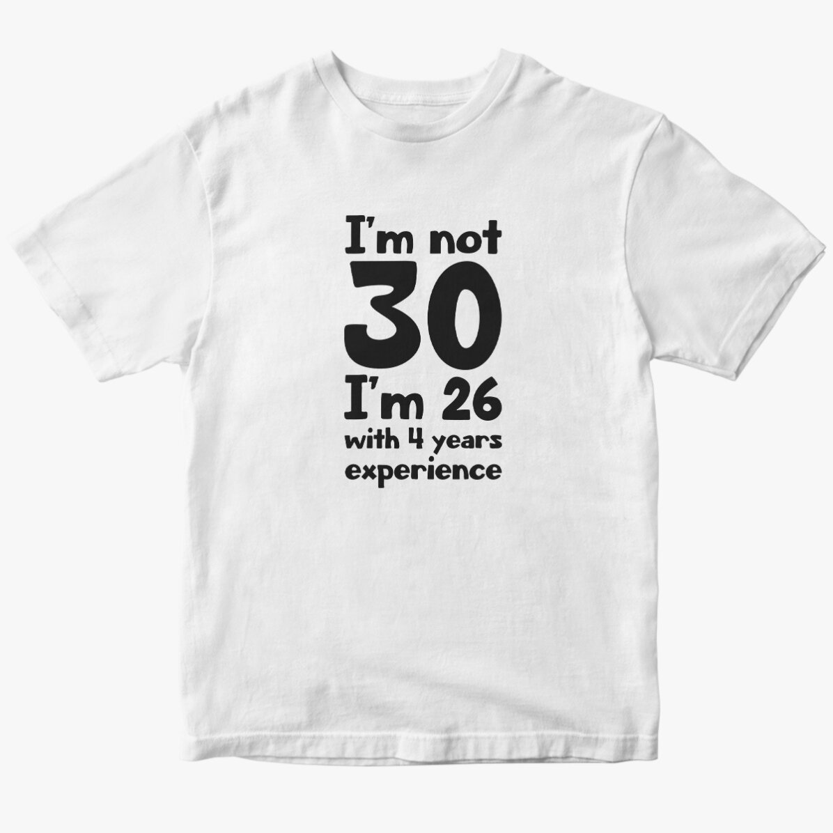 Custom cotton T-shirt with text - Birthday