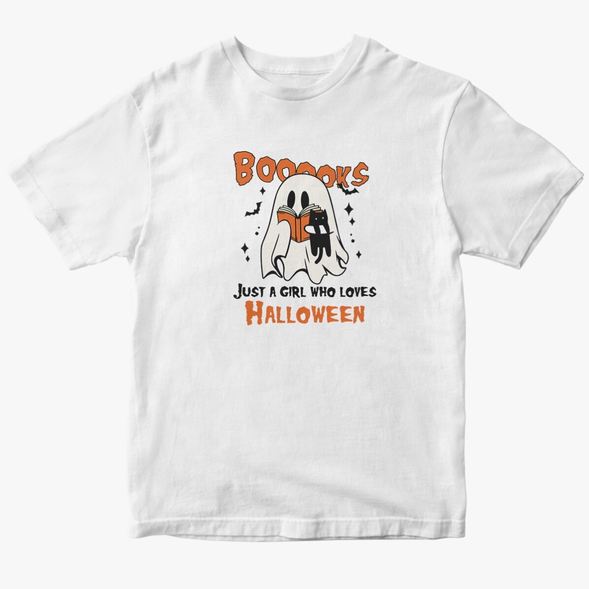 Custom cotton T-shirt with text - Booooks