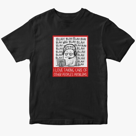 Custom cotton T-shirt with text - Call Centre