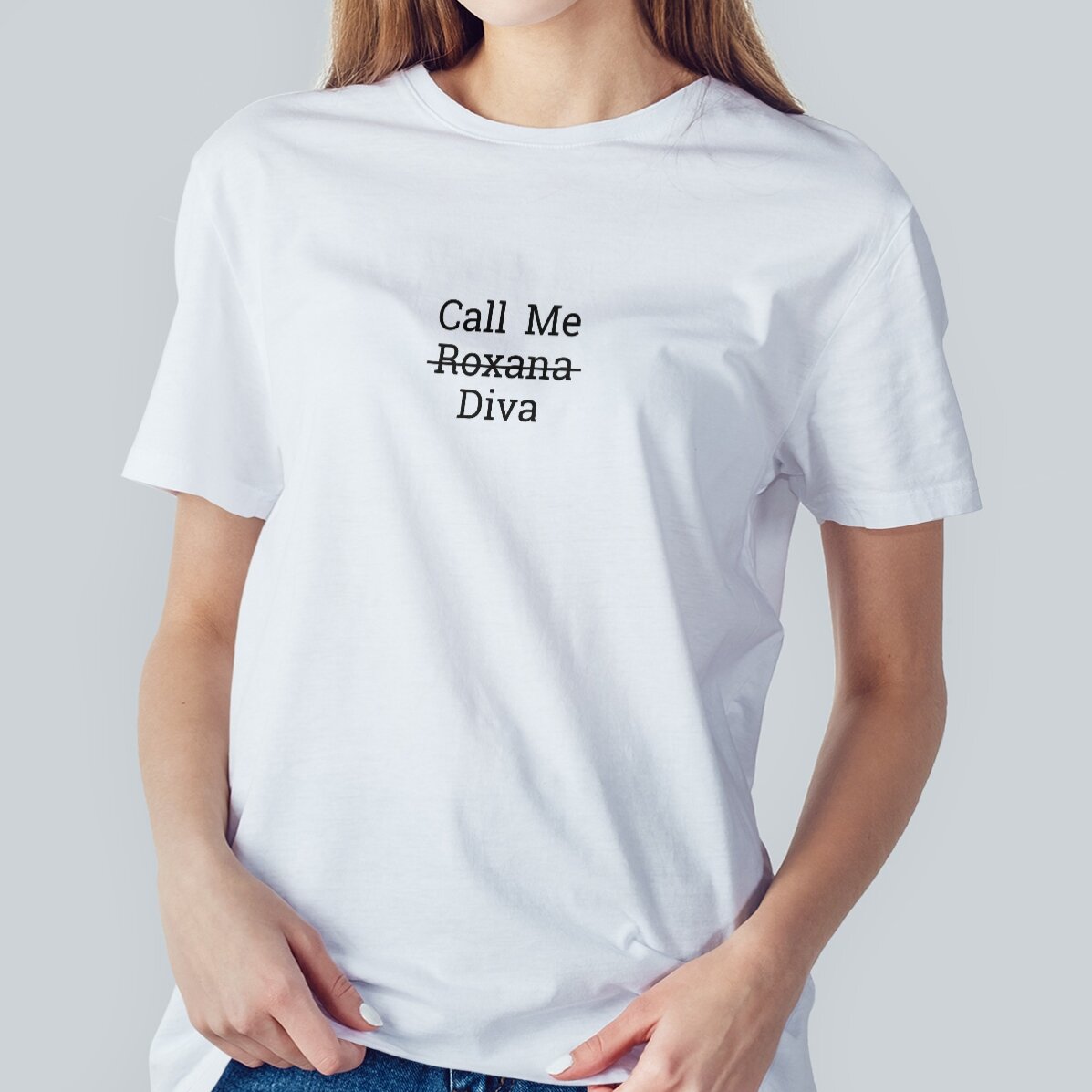 Tricou din bumbac personalizat cu text - Call me