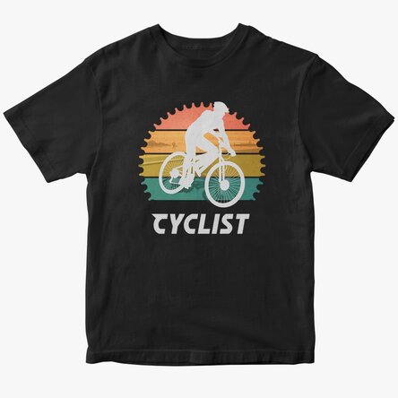 Custom cotton T-shirt with text - Cyclist