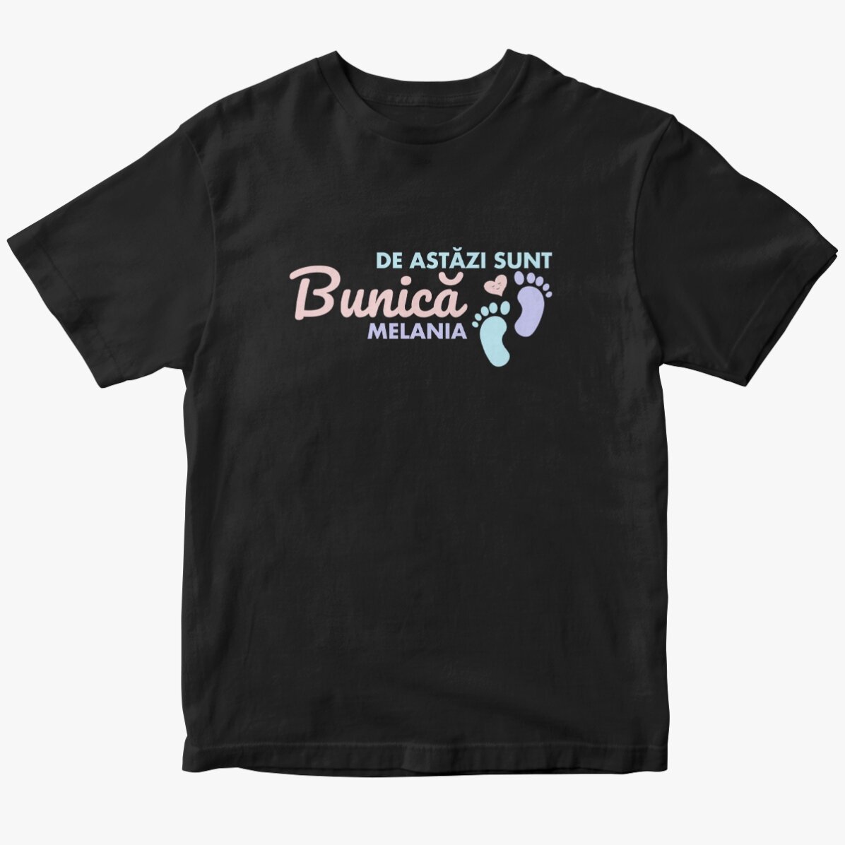 Personalised cotton T-shirt with text - From today I am a grandmother