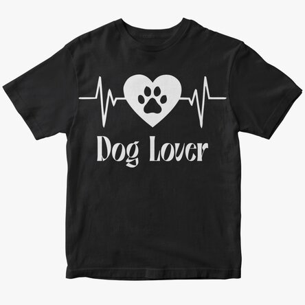 Tricou din bumbac personalizat cu text - Dog Lover