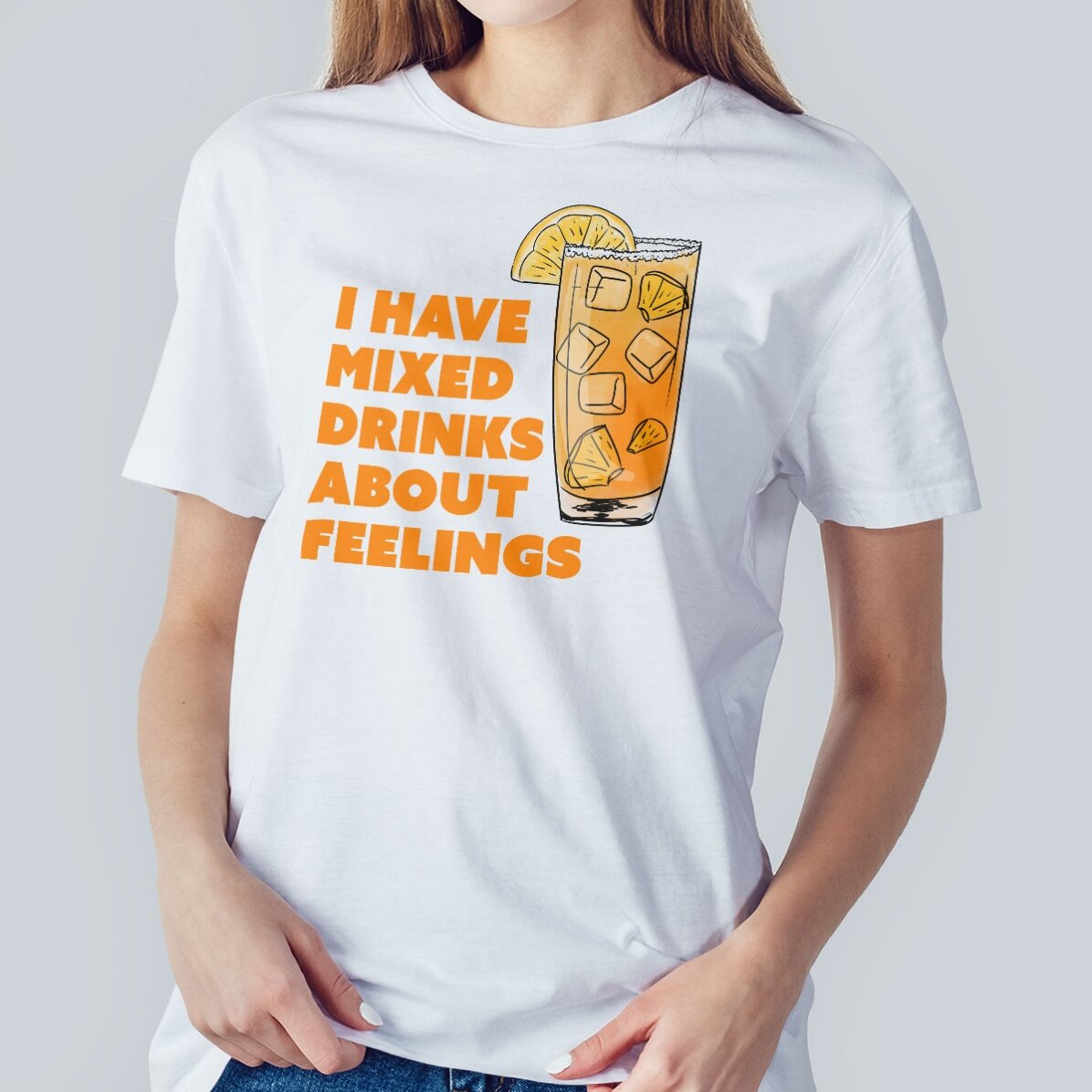 Tricou din bumbac personalizat cu text - Drinking