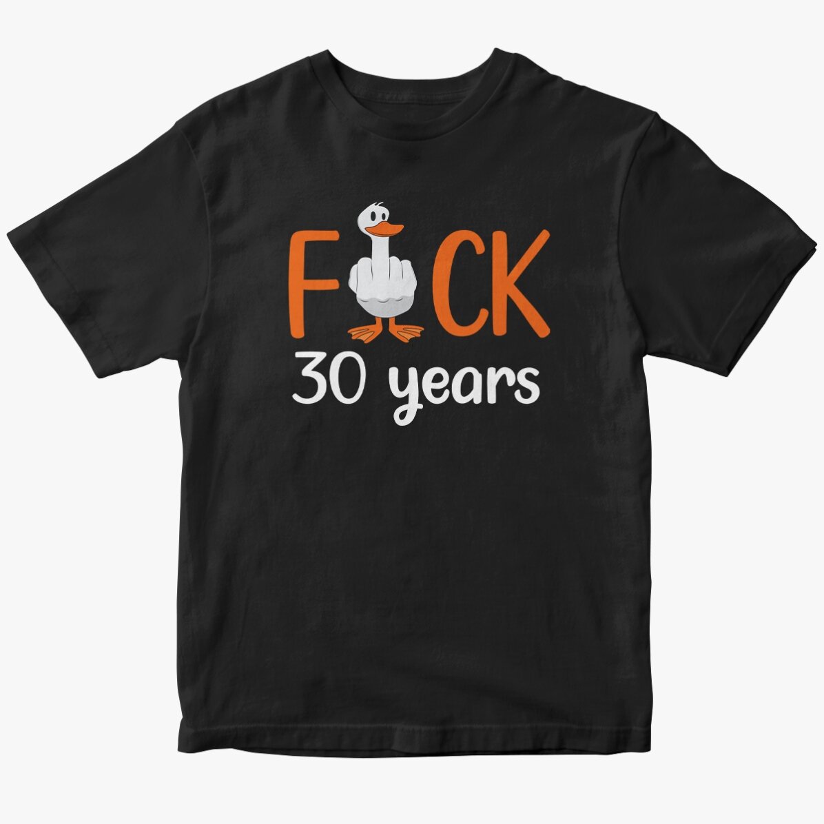 Custom cotton T-shirt with text - Duck