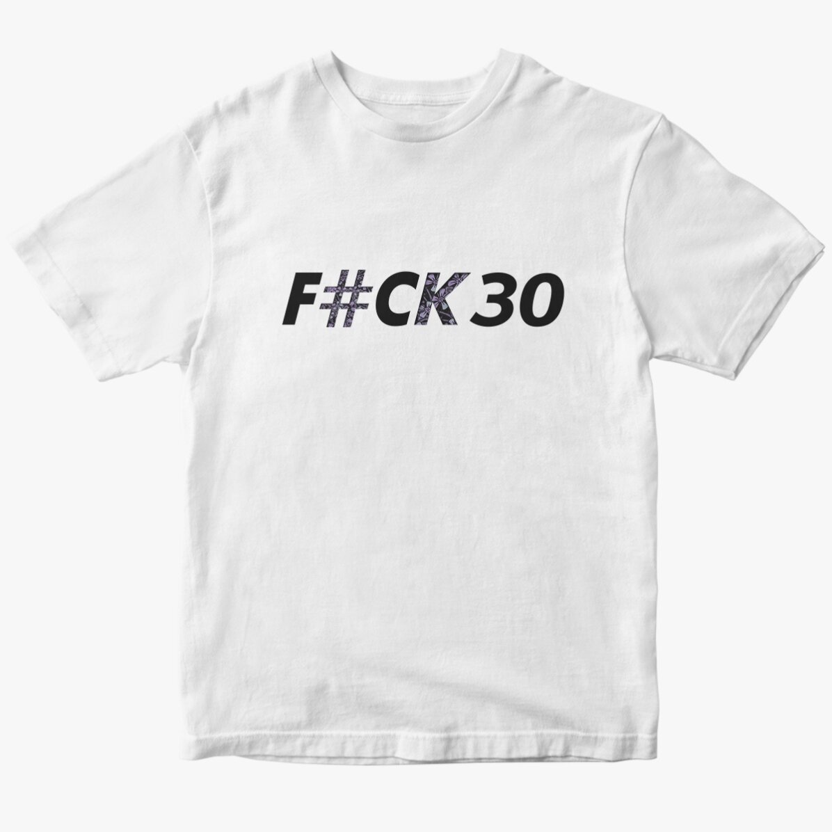 Custom cotton T-shirt with text - F#CK