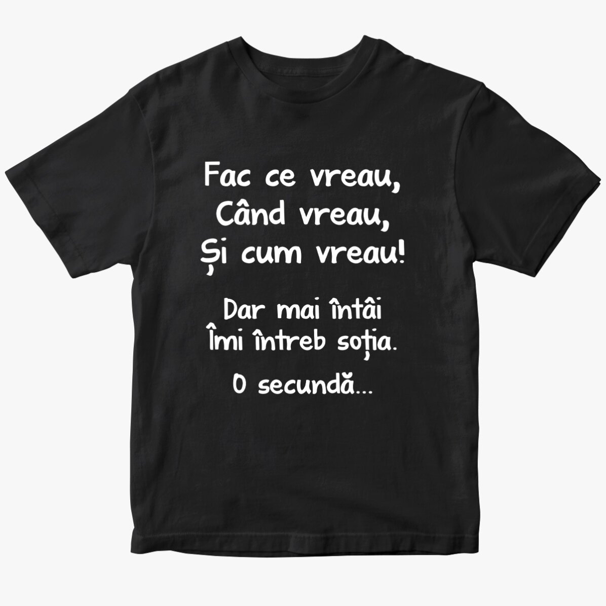 Custom cotton T-shirt with text - I do what I want