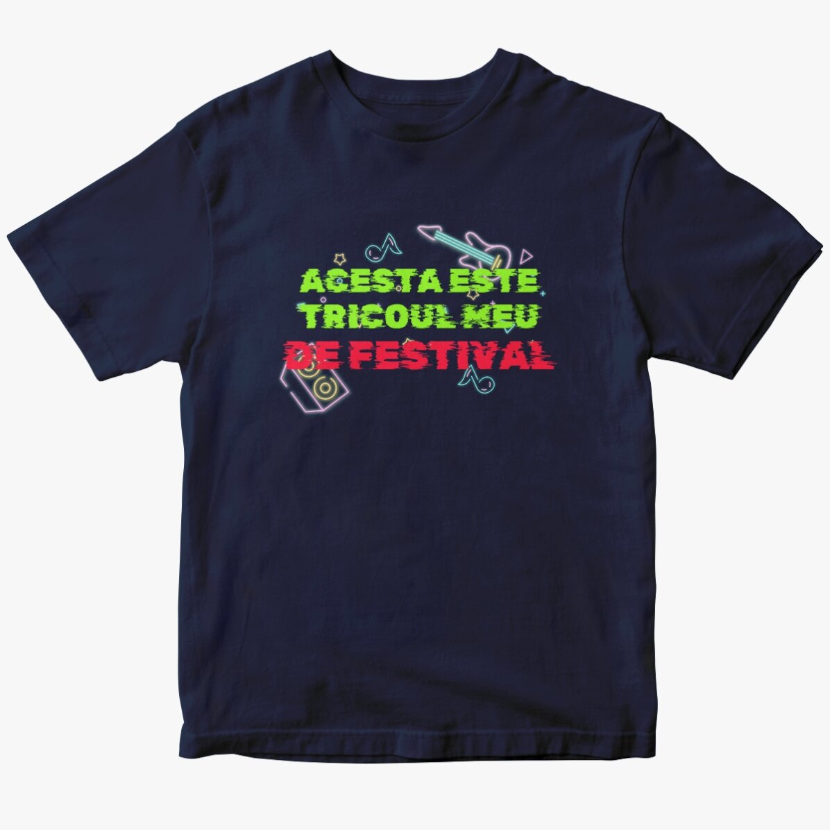 Custom cotton T-shirt with text - Festival T-shirt