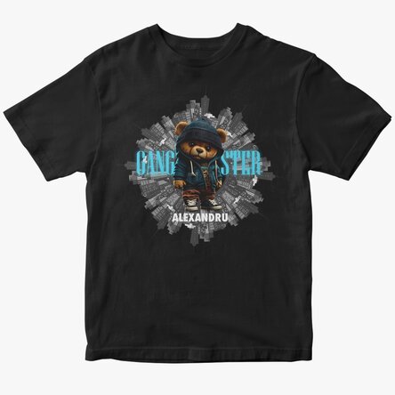 Custom cotton T-shirt with text - Gangster