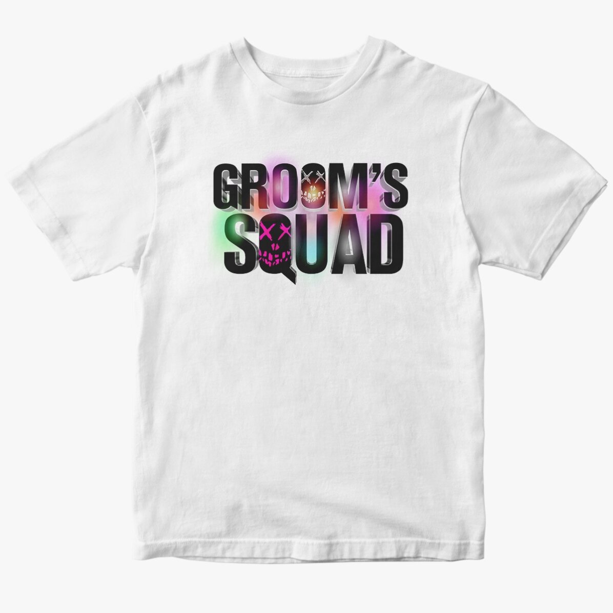 Custom cotton T-shirt with text - Groom