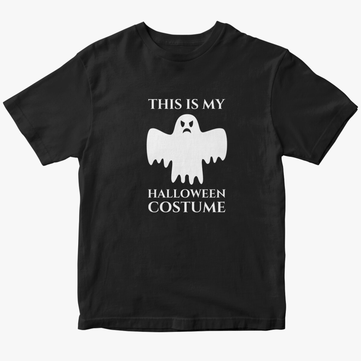 Custom cotton T-shirt with text - Halloween