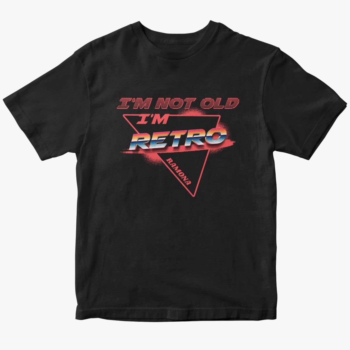 Custom cotton T-shirt with text - I