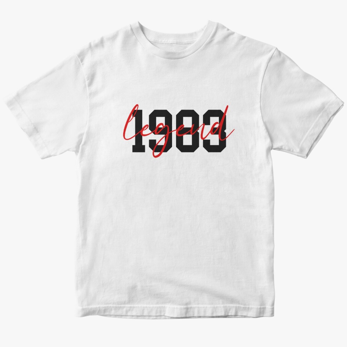 Custom cotton T-shirt with text - Legend