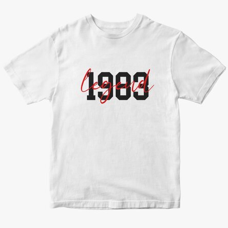 Custom cotton T-shirt with text - Legend