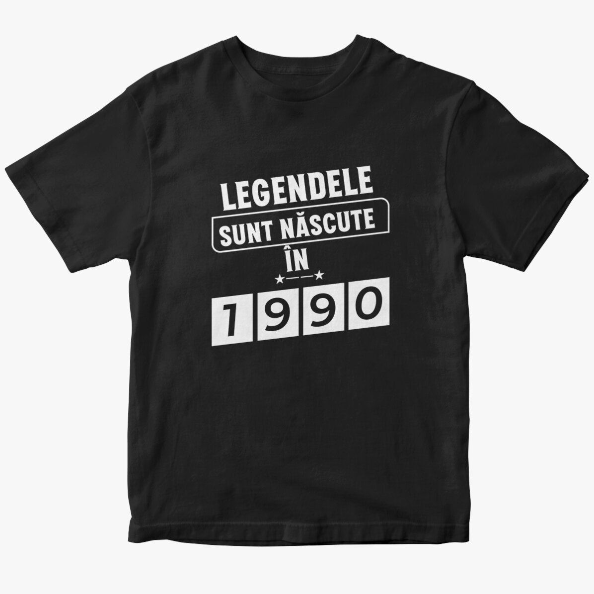 Custom cotton T-shirt with text - Legends are born in