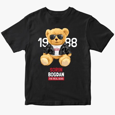 Custom cotton T-shirt with text - Like a boss