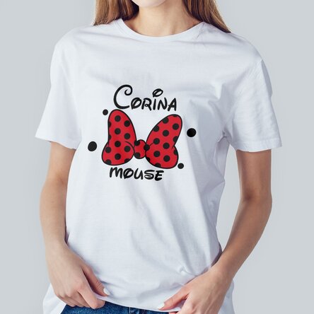 Tricou din bumbac personalizat cu text - Mama mouse