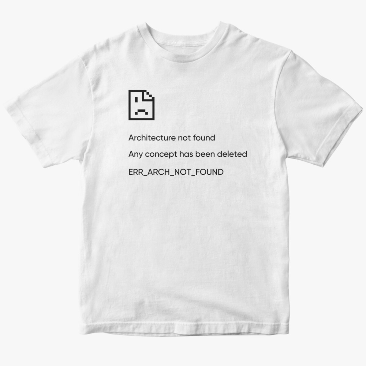 Custom cotton T-shirt with text - Not Found