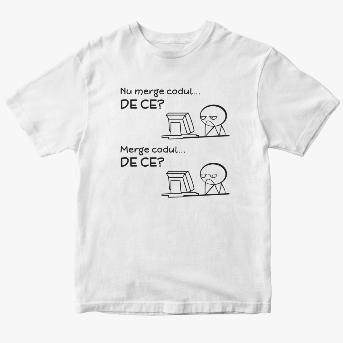 Custom cotton T-shirt with text - The code does not work