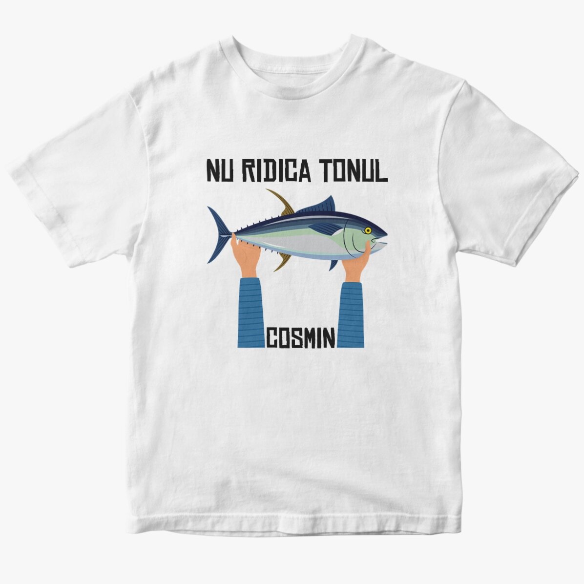 Custom cotton T-shirt with text - Don