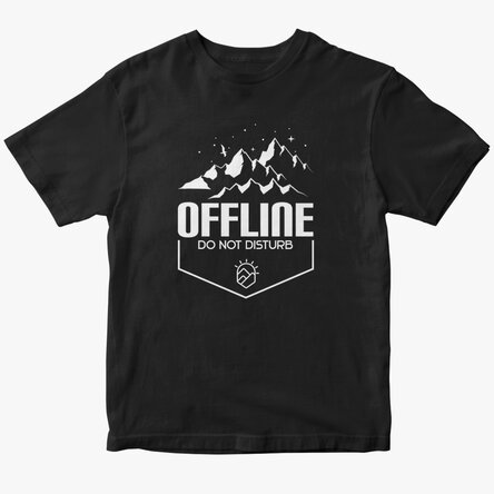 Custom cotton T-shirt with text - Offline