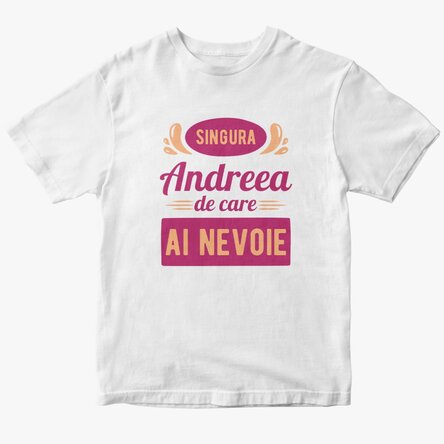 Custom cotton T-shirt with text - Only one