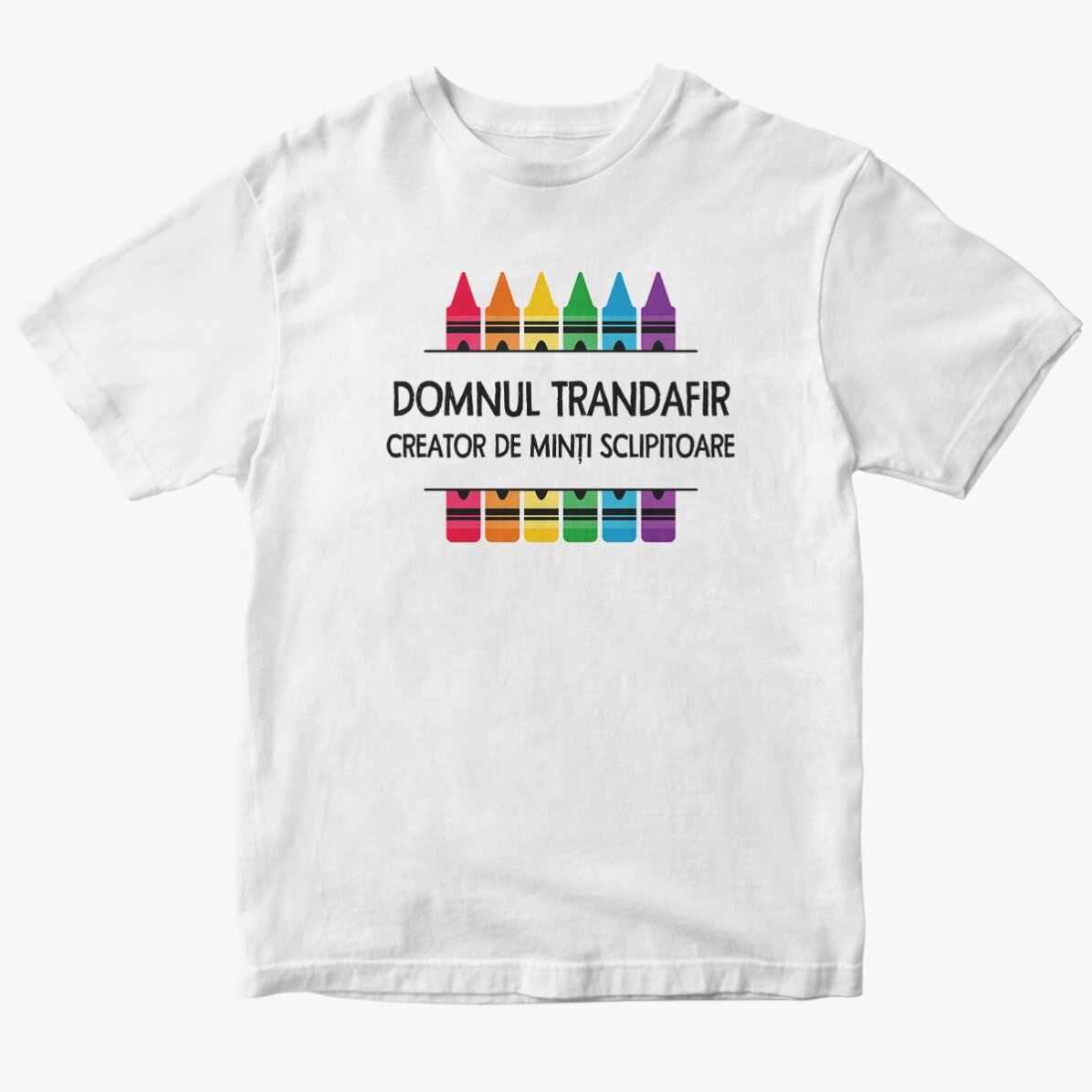Customised cotton T-shirt with text for teachers - Pencils